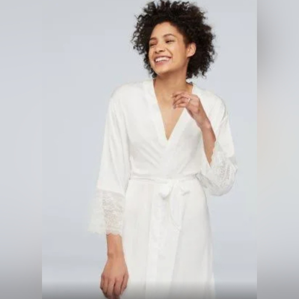Womens silk robe